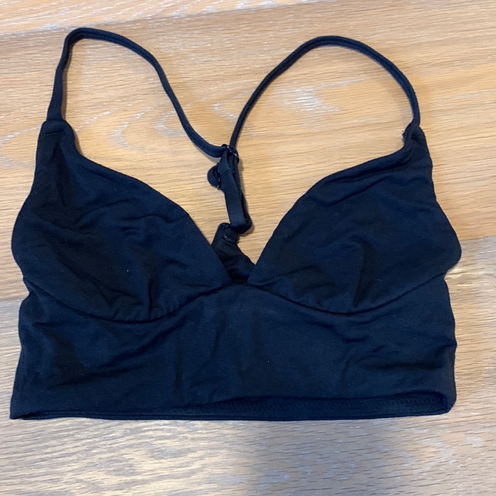 Design lab adjustable bralette black XS